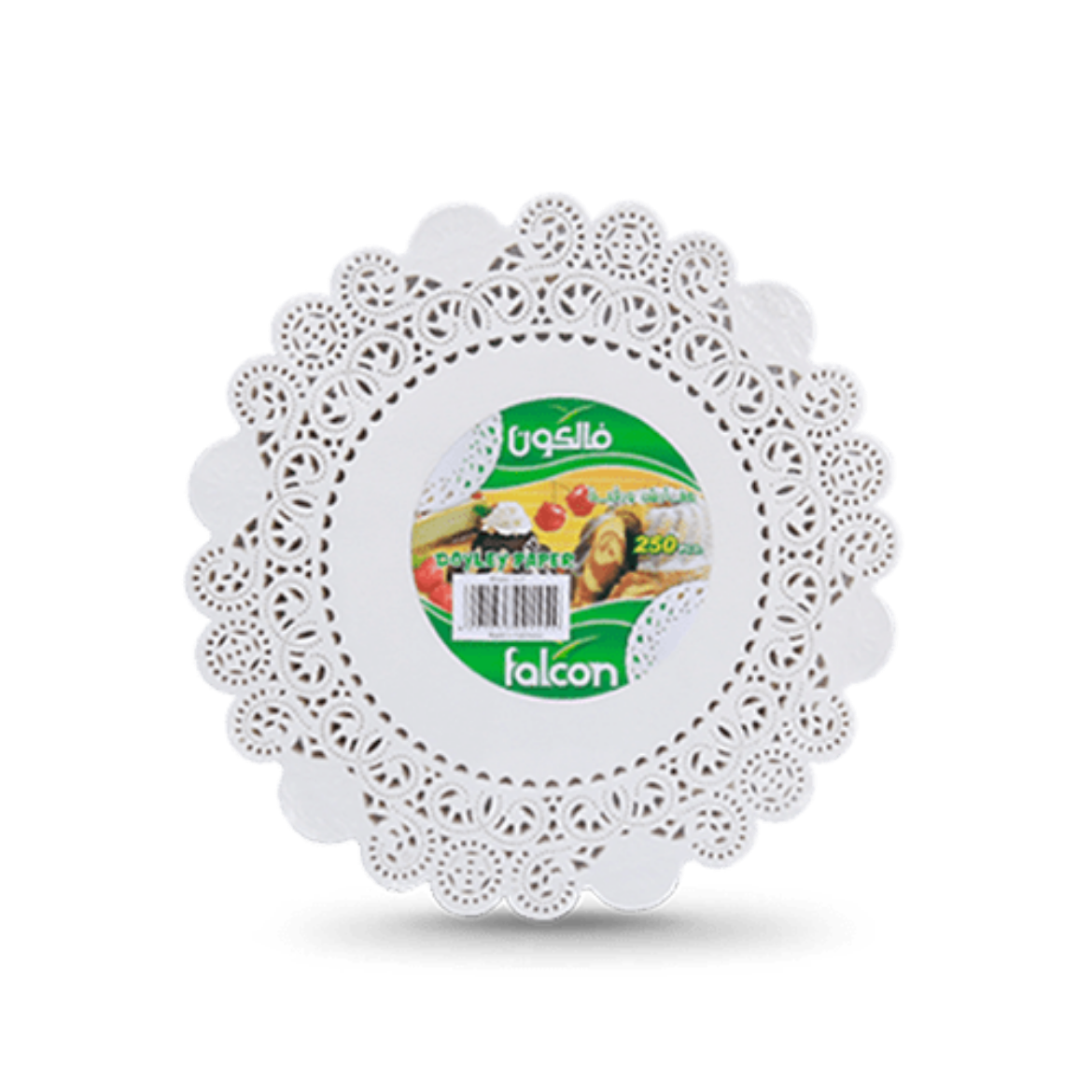 صورة مفارش ورقية فالكون دائرية قياس 12.5 عدد 250 حبه