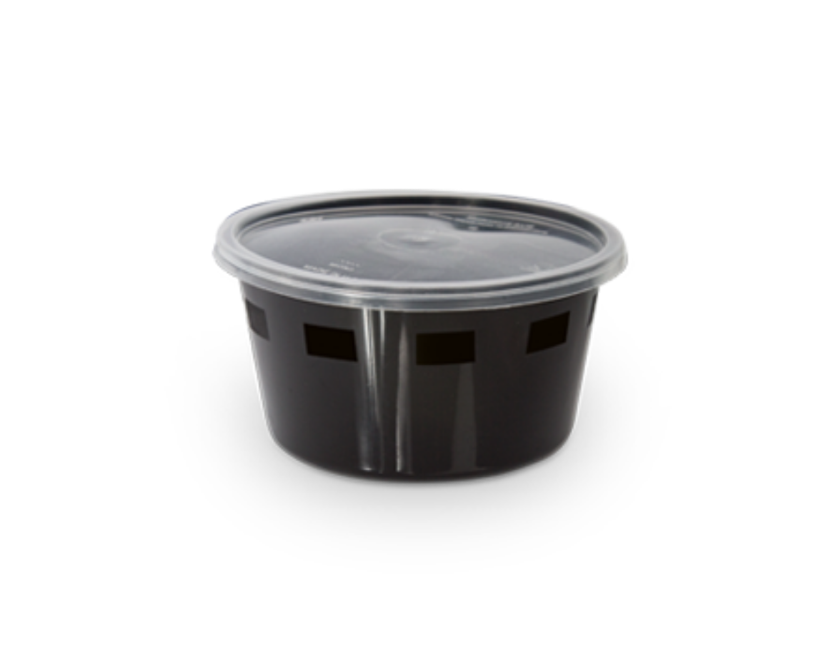 صورة  علبة مايكرويف مستديرة بغطاء 250 