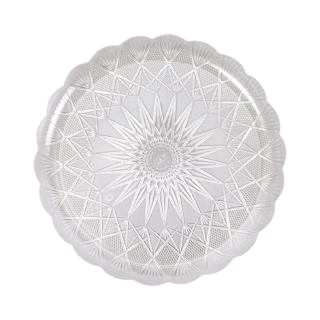 صورة صحن كريستال بلاستيك 33سم