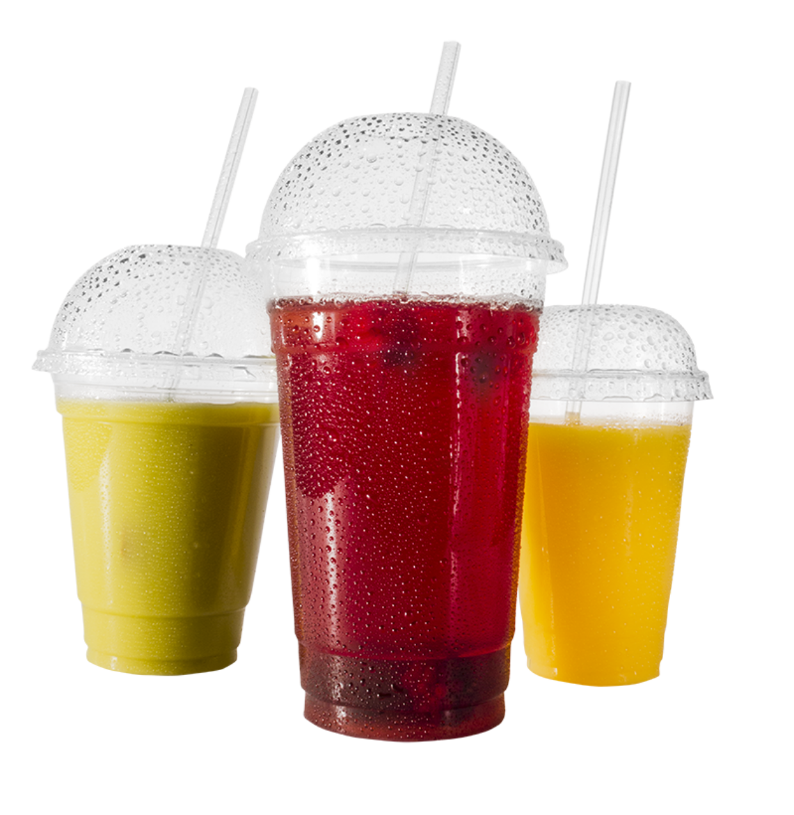 صورة اكواب عصير 16 اونز شفاف غطاء