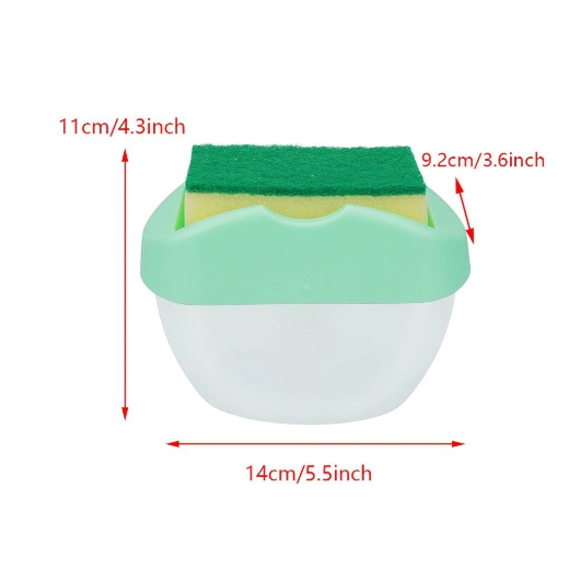 صورة مضخة الصابون وعلبة الإسفنج