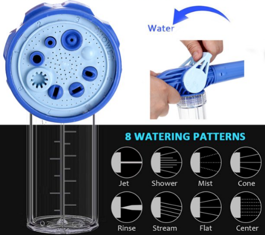 صورة 8 In 1 Multifunction High Pressure Foam Wash Gun Cannon