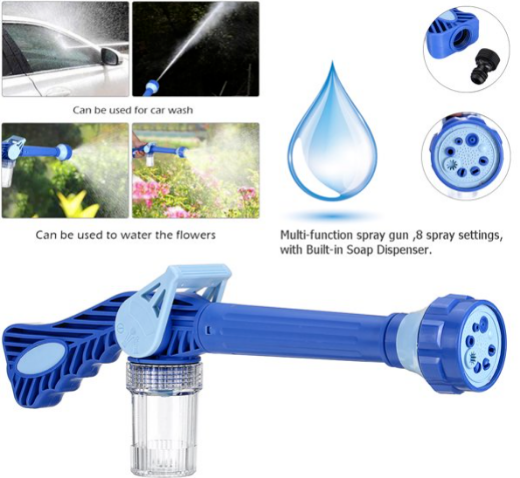 صورة 8 In 1 Multifunction High Pressure Foam Wash Gun Cannon