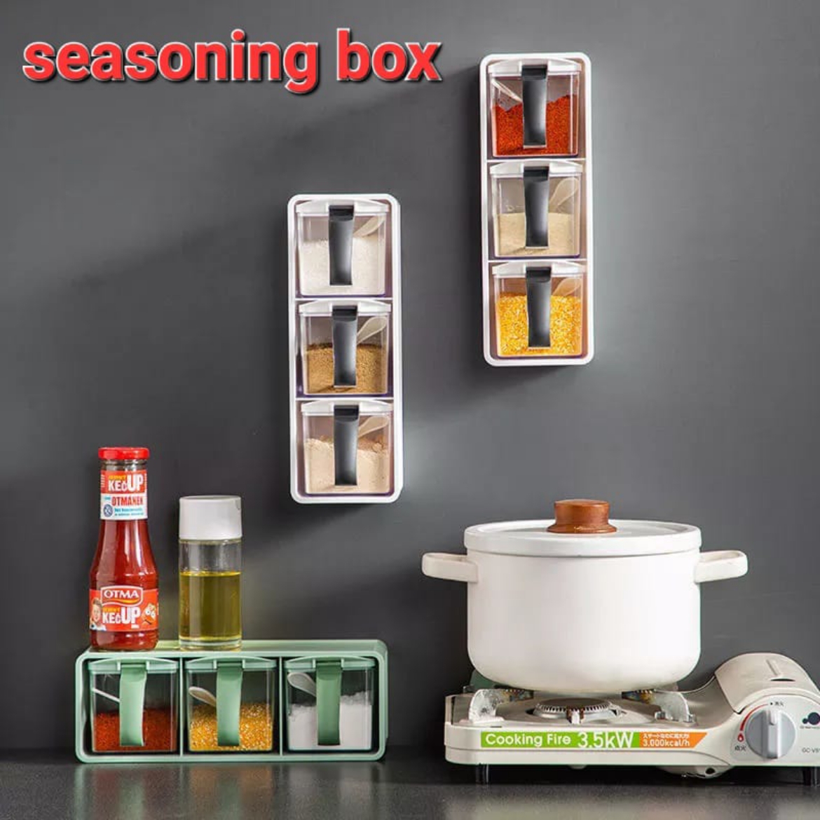 صورة رف ضغط لتخزين البهارات