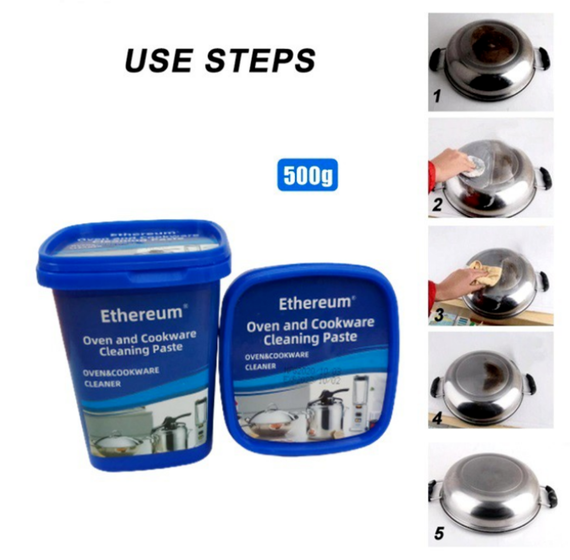 صورة معجون تنظيف الفرن وأدوات الطهي