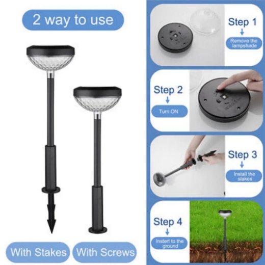 صورة أضواء للحديقة تعمل بالطاقة الشمسية