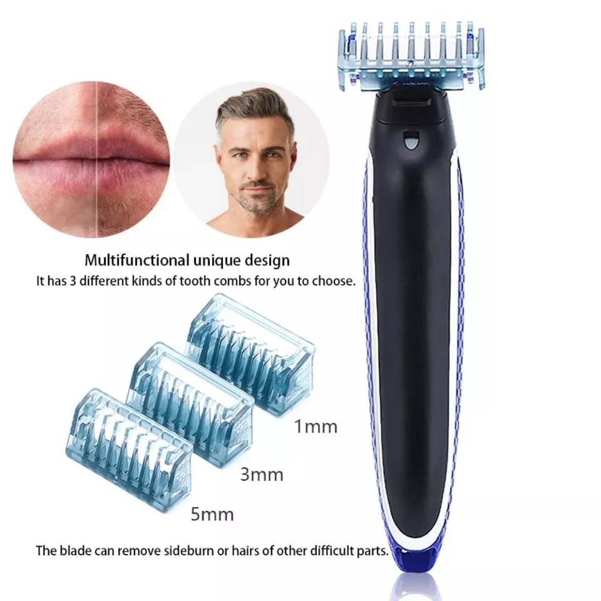 صورة أداة حلاقة للجسم قابلة لإعادة الشحن