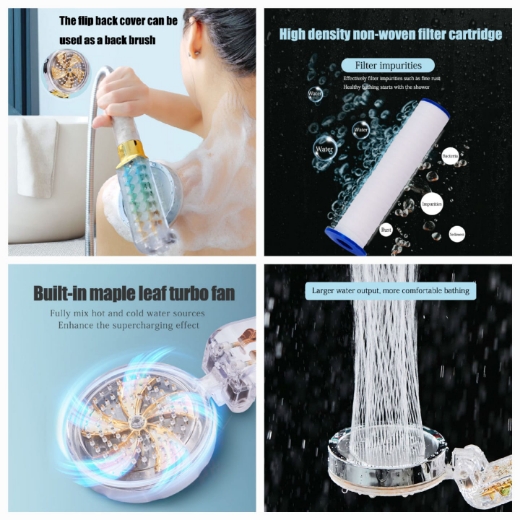 صورة رأس دش بمروحة تربو مزدوجة